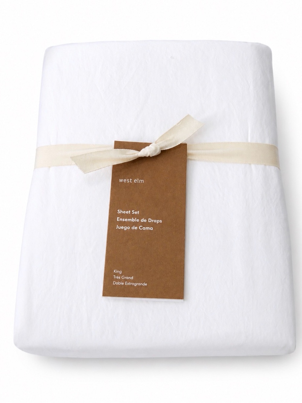 West Elm Organic Washed Cotton Percale Sheet Set